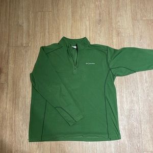 Columbia large green quarter zip